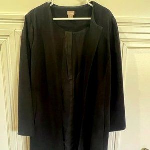 Chicos Size 3 black coat